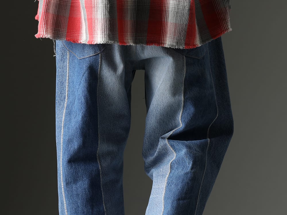 ink 2023SS 再構築によって生まれ変わるヴィンテージデニム - ink23-12-M-2(The jumble pants - M2) - 3-006