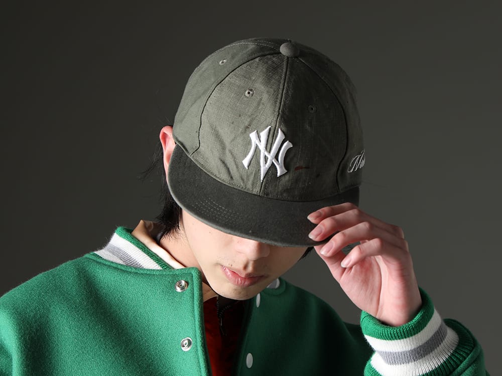 NVCLEAR 2023SS - Green is the key to the styling: SAINT MICHAEL x Charmer Academy collaboration stadium jacket! - NV_002-Vintage-Green(NV LOGO FR ARMY COTTON CAP VINTAGE GREEN) - 2-009
