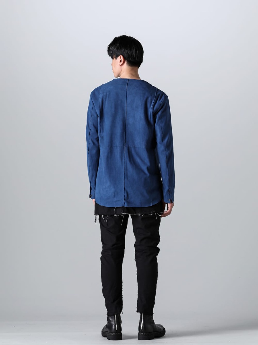 ASKyy - アスキー 2023SS 見出し3 - N1 - レザー シャツ - N8 - アトリエパンツ 4TH - 796V_N-BLKT - バックジップブーツラバーソール　ノルヴェジェーゼ - ホースフルグレインレザー - 796V_N BLKT 3-002