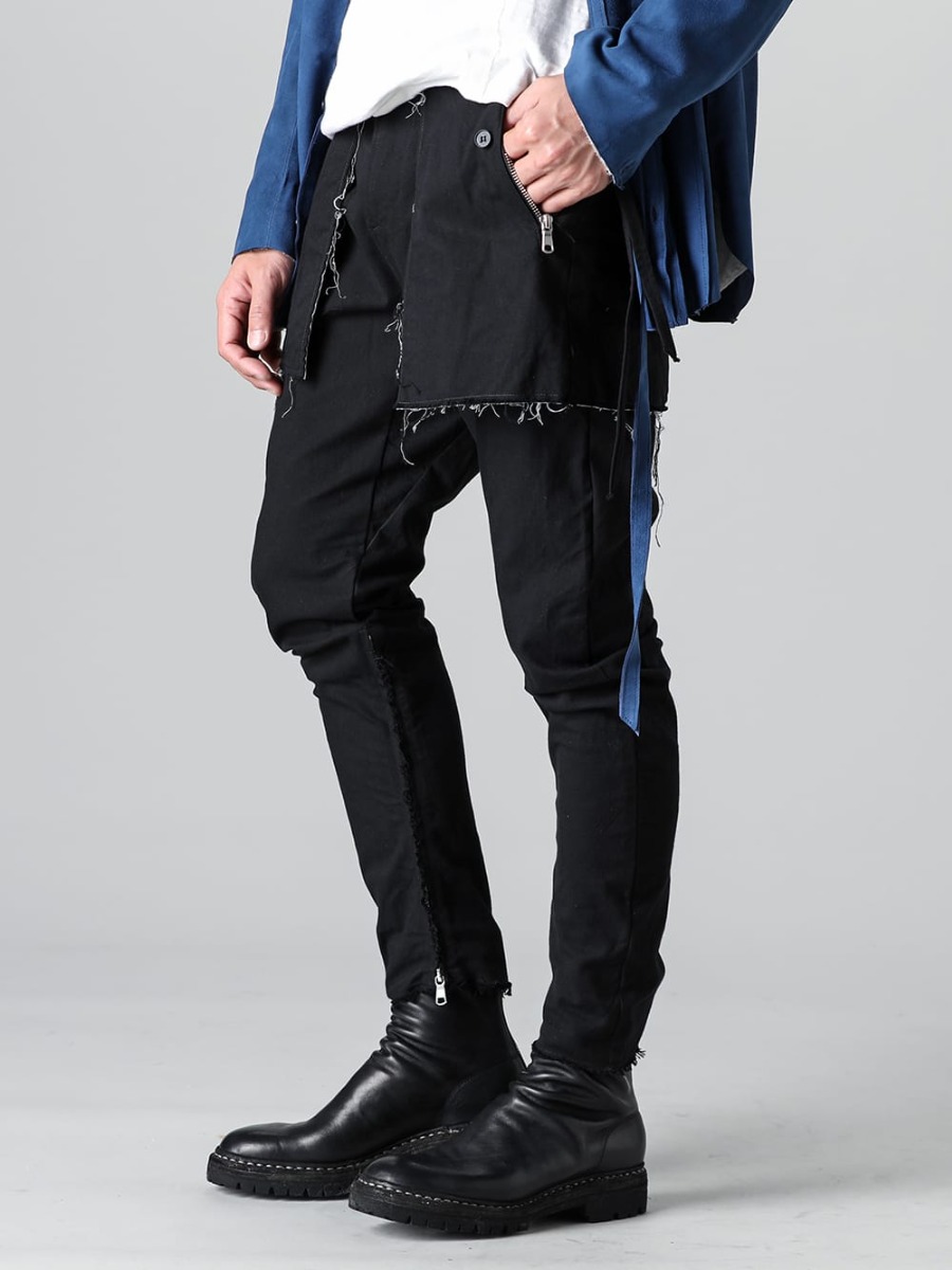 ASKyy - アスキー 2023SS 見出し3 - N8 - アトリエパンツ 4TH - 796V_N-BLKT - バックジップブーツラバーソール　ノルヴェジェーゼ - ホースフルグレインレザー - 796V_N BLKT 3-002