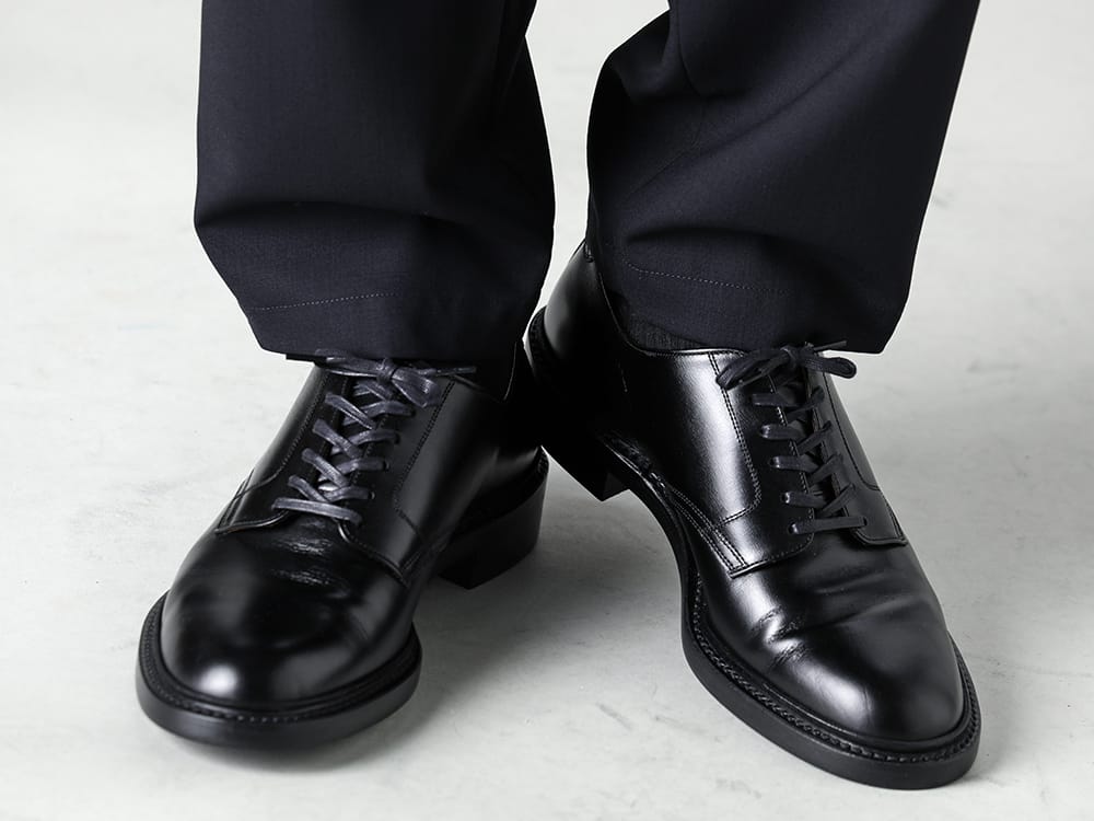 IRENISA - イレニサ 2023SS 見出し3 - IH-23SS-P021-MT - スリータックテーパードパンツ - IH-22SS-S001-RC - レザーシューズ 3-003