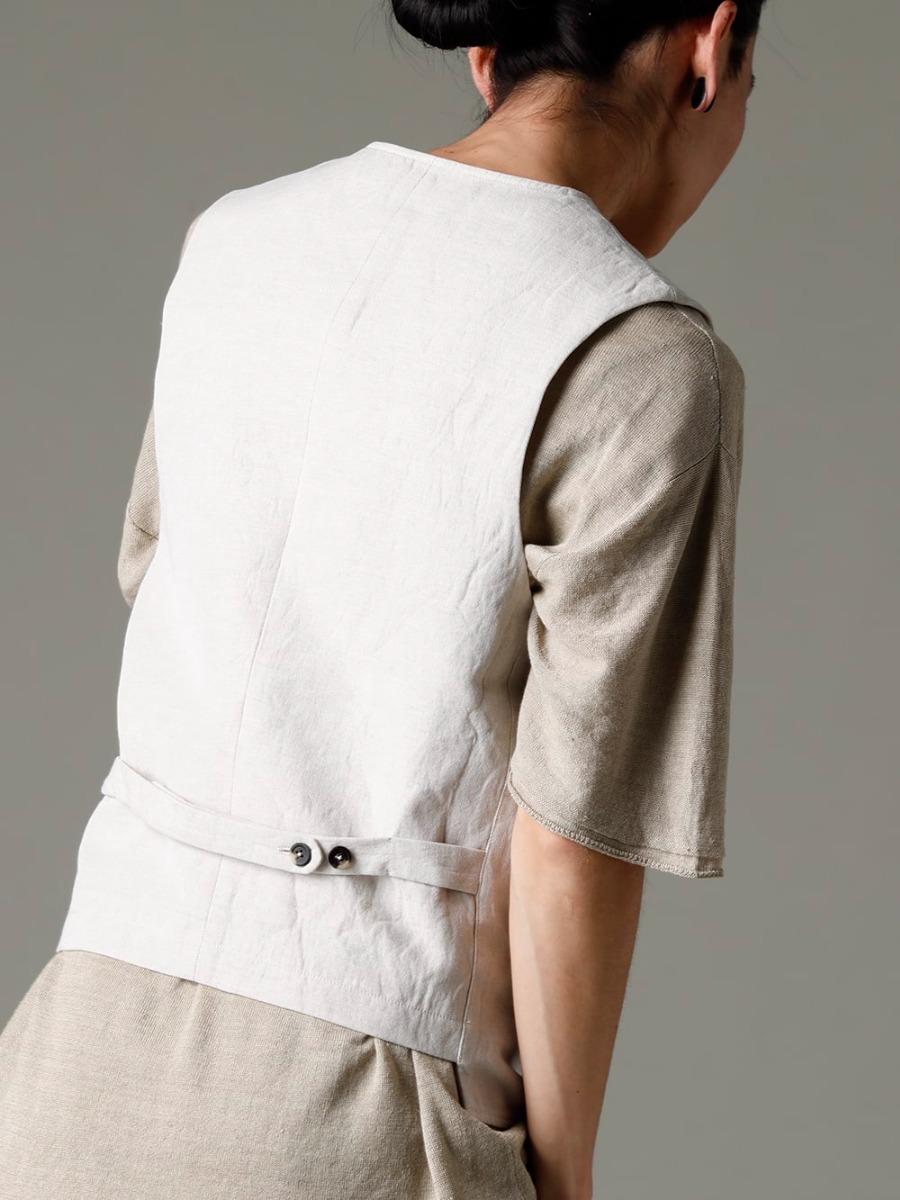 forme d'expression 23SS vests that easily express a sense of coziness -  UG063-F50S waistcoats 3-004