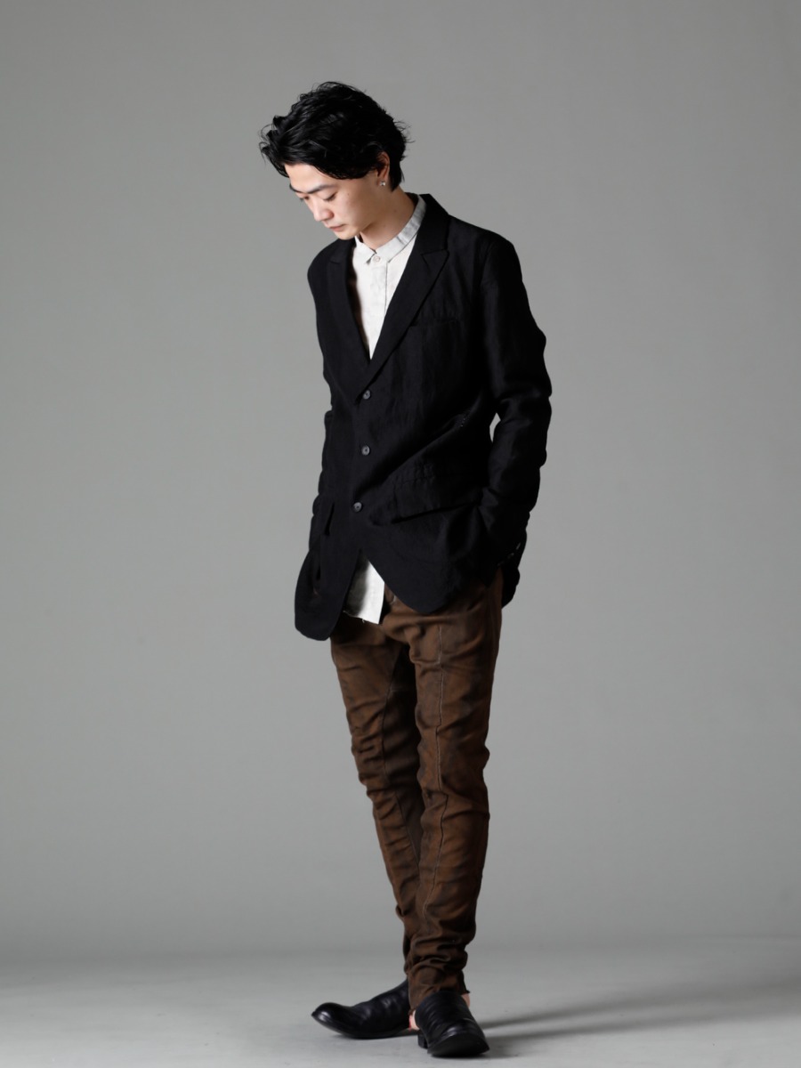 masnada 23SS styling the basic technique of fashion 3-color use - m3041 relaxed jacket M3059 tape Slim Shirt M3022 rib Insert Dart Slim Pants Granite M30S01 sabo 1-003