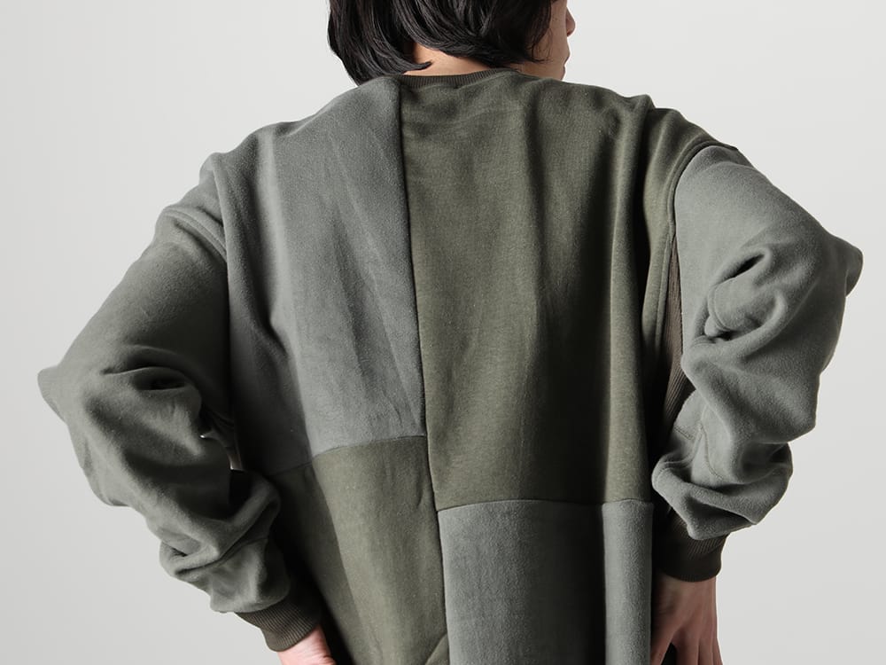 インク 2023SS - ink(インク) 2023SSコレクションより第2弾目のアイテムがデリバリー！只今より店頭・通販共に販売スタート！ - ink23-04-Khaki(ミリタリー リバーススウェット カーキ) - 1-005