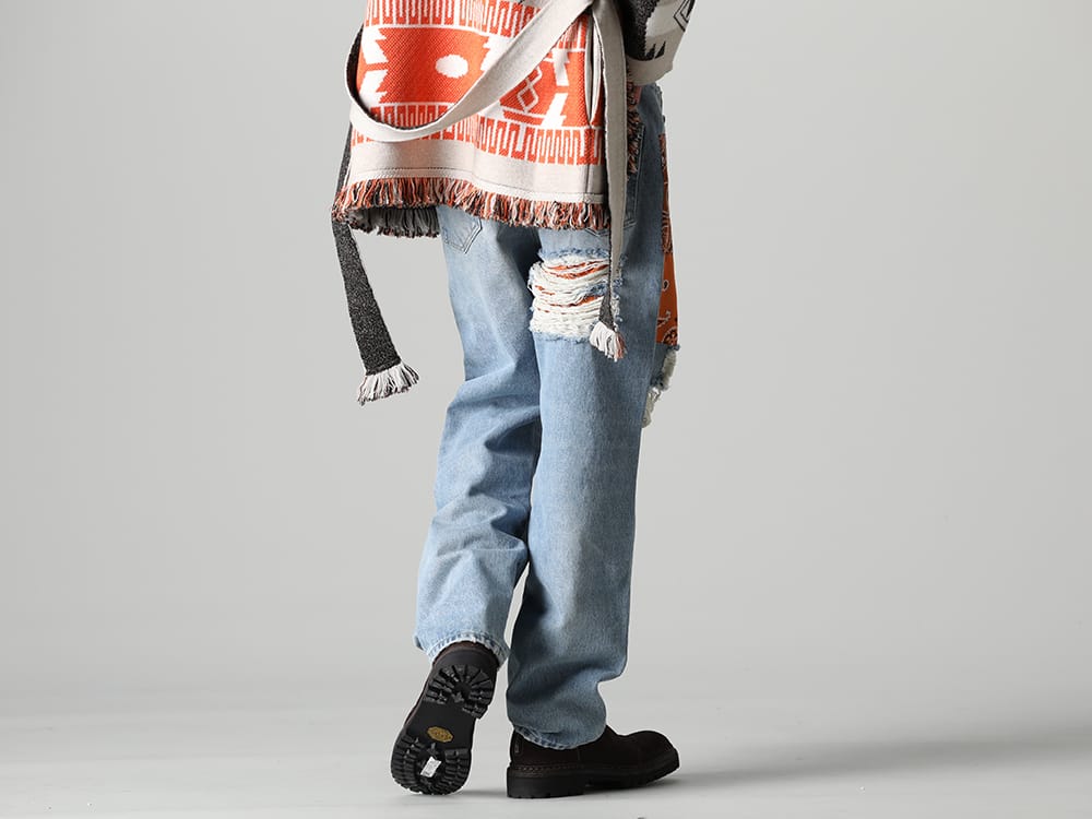 アラヌイ 2023SS - ALANUI(アラヌイ) 2023SSコレクションより最終入荷分のアイテムがデリバリー！只今より店頭・通販共に販売スタート！ - LMYS23-200(バギーデニム パッチワークジーンズ) - 1-008