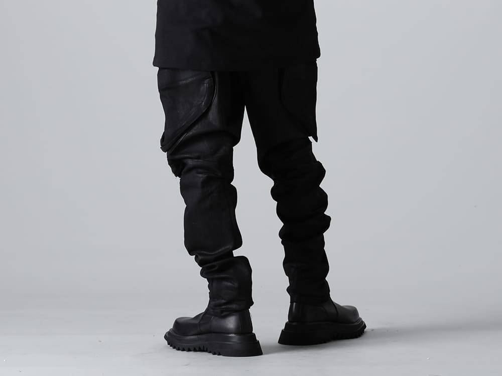 ユリウス 2023SS - JULIUS(ユリウス) 2023SSコレクションより第6弾目のアイテムがデリバリー！只今より店頭・通販共に販売スタート！ - 819PAM5-C(10.5oz ストレッチデニム ガスマスク コーティング スキニーパンツ) - 1-004