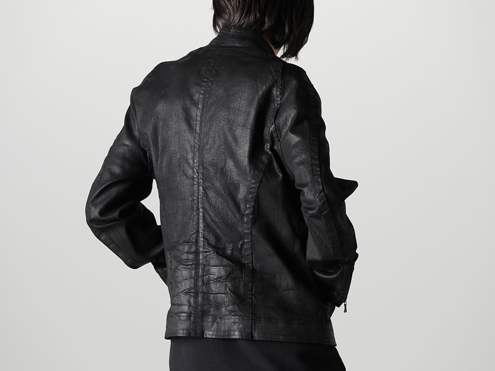 ユリウス 2023SS - JULIUS(ユリウス) 2023SSコレクションより第6弾目のアイテムがデリバリー！只今より店頭・通販共に販売スタート！ - 819BLM2-C(10.5oz ストレッチデニム コーティング シームドジャケット) - 1-007