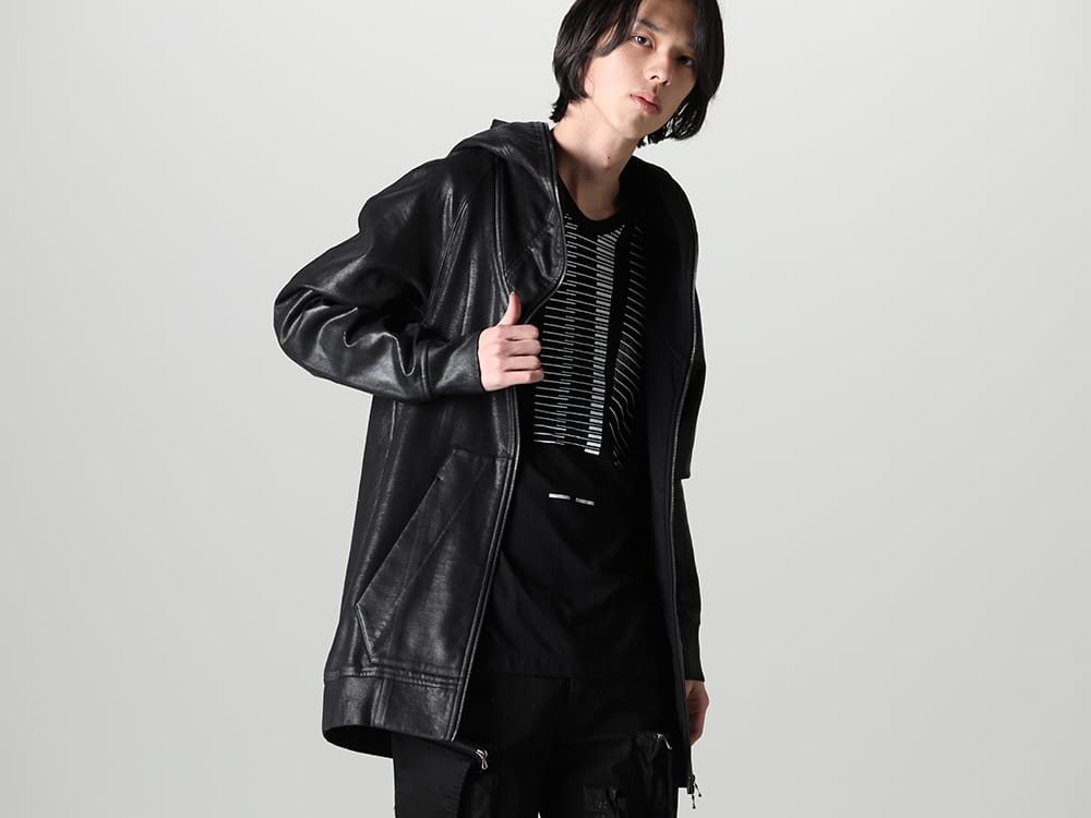 ユリウス 2023SS - JULIUS(ユリウス) 2023SSコレクションより第6弾目のアイテムがデリバリー！只今より店頭・通販共に販売スタート！ - 819CUM1-C(フロントジップ コーティング スウェットフーディー) - 1-011