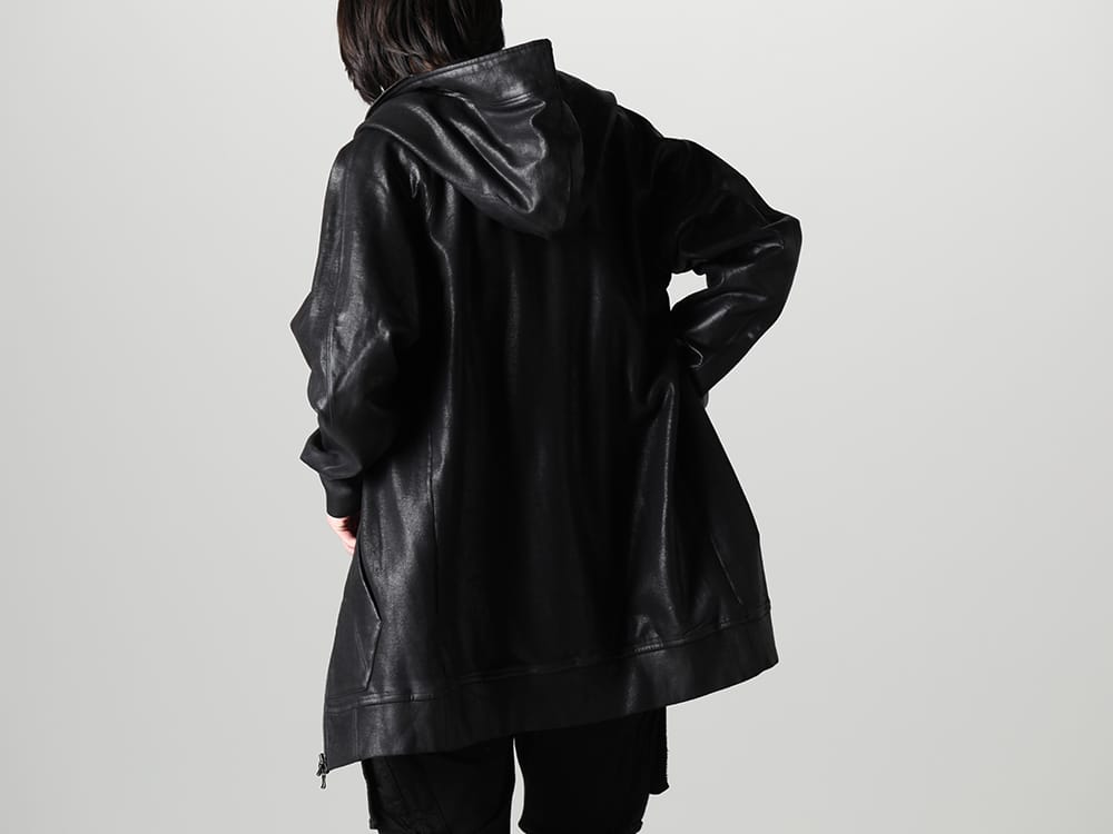 ユリウス 2023SS - JULIUS(ユリウス) 2023SSコレクションより第6弾目のアイテムがデリバリー！只今より店頭・通販共に販売スタート！ - 819CUM1-C(フロントジップ コーティング スウェットフーディー) - 1-013