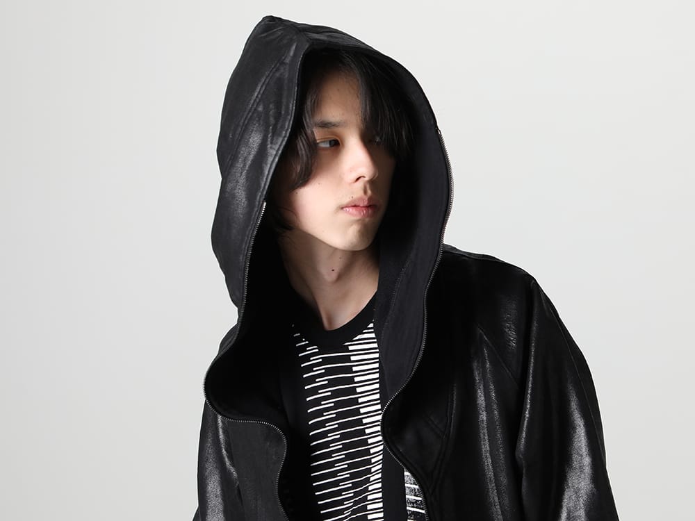 ユリウス 2023SS - JULIUS(ユリウス) 2023SSコレクションより第6弾目のアイテムがデリバリー！只今より店頭・通販共に販売スタート！ - 819CUM1-C(フロントジップ コーティング スウェットフーディー) - 1-014