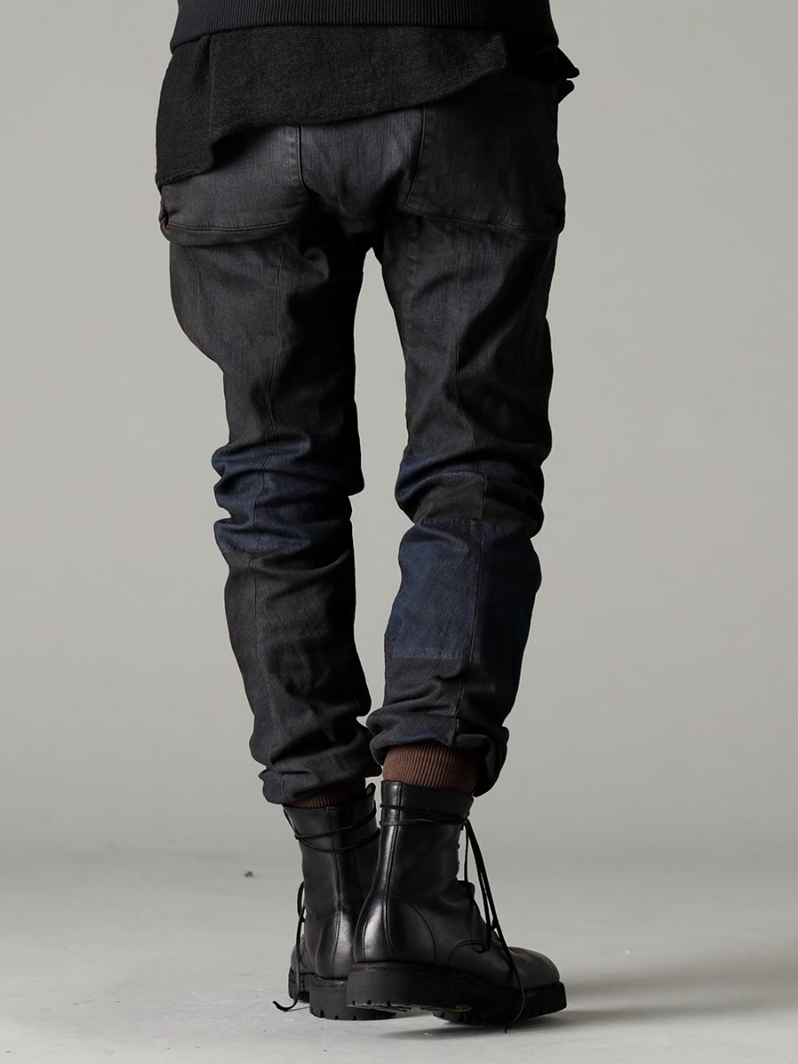 D.HYGEN GUIDI23SS Goes well with rugged boots。 -  795V-Black-Horse Lace-up boots with rubber sole - Horse full grain leather - 795V 3-003