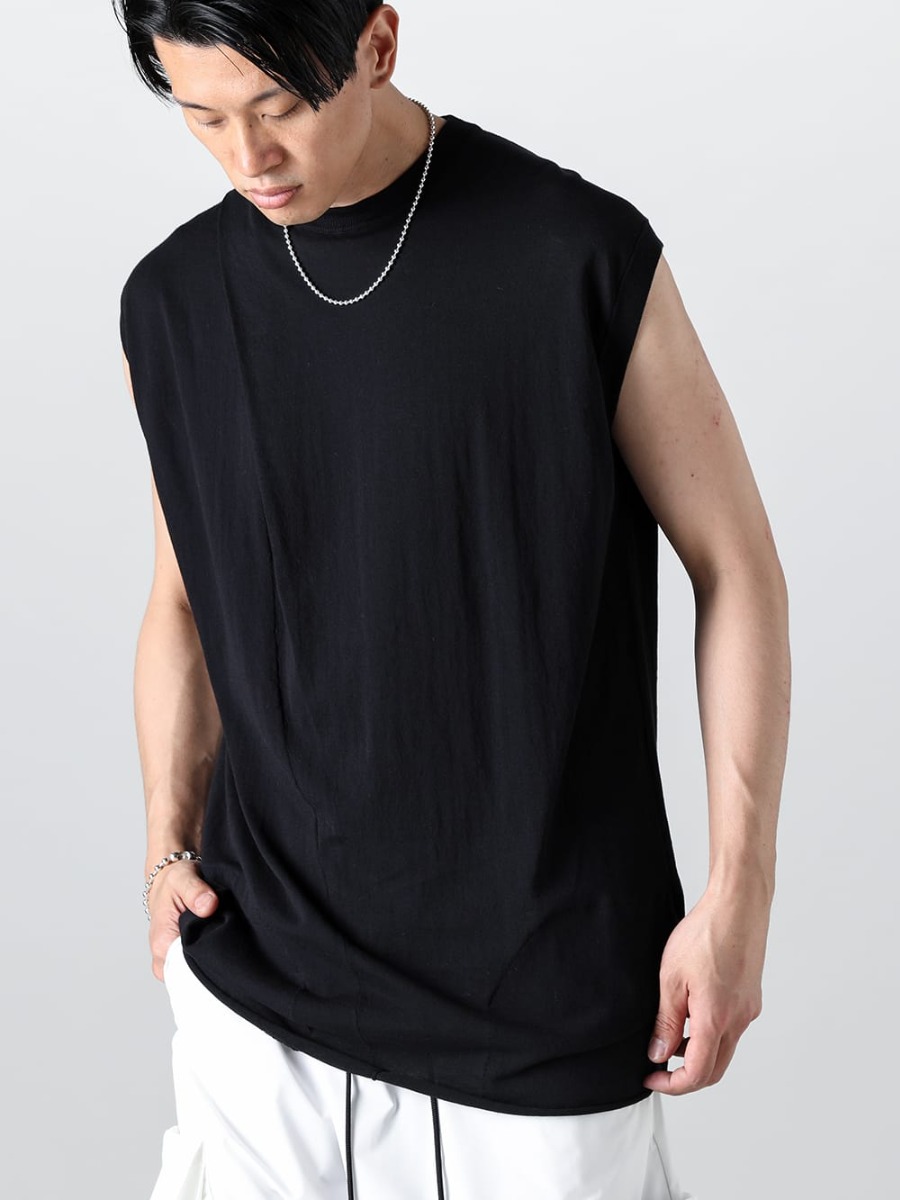 RIPVANWINKLE - リップヴァンウィンクル 2023SS 風通しの良い素材かつ、ミニマルな雰囲気のニットカーデフーディにホワイトカラーのショーツをセレクト。  - RW-528 - クロス ニットジャージー - sa.0038SS23-Silver - ボールチェーンネックレス-S-レギュラー シルバー 2-008