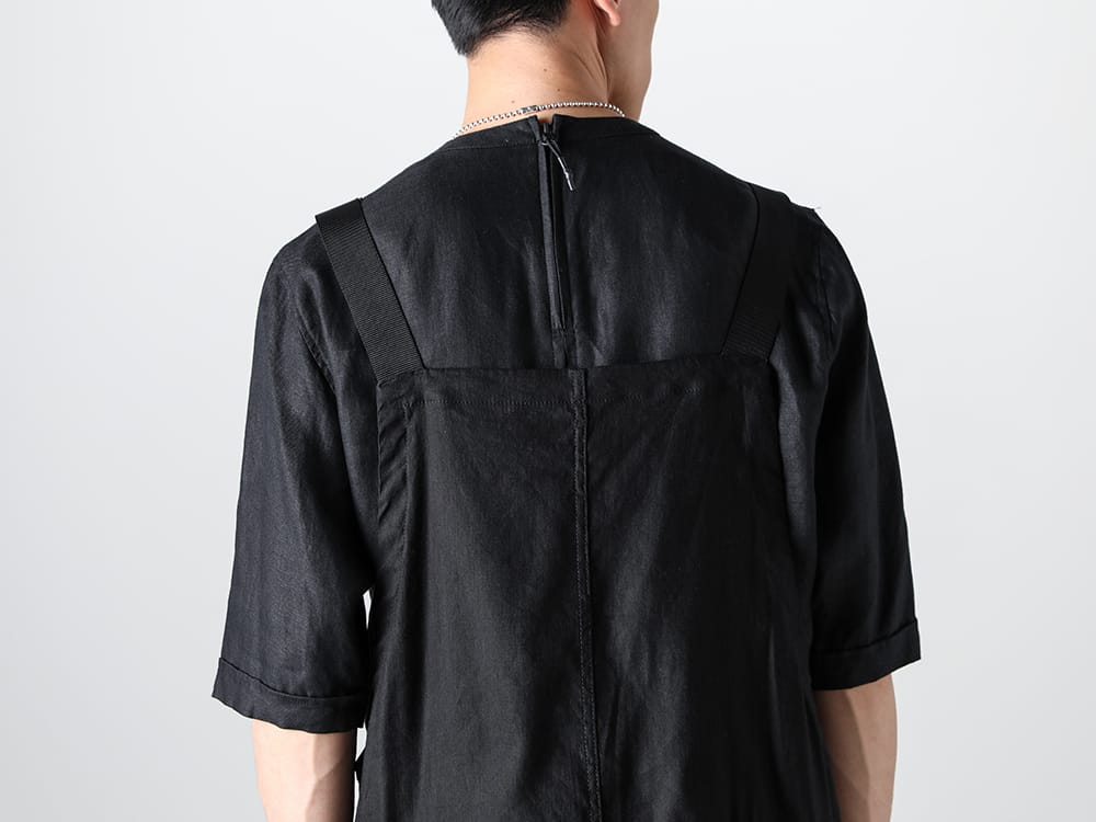 RIPVANWINKLE 2023SS Simple styling in all black with a solid shirt T  - RW-529 - Solid Shirts Style - RW-536 - All In One 2-006