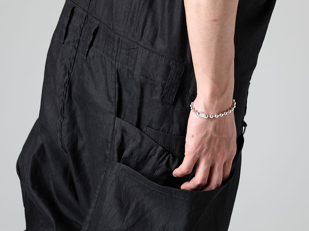 RIPVANWINKLE 2023SS Simple styling in all black with a solid shirt T  - RW-529 - Solid Shirts Style - RW-536 - All In One - sa.0044SS23-SIlver - Bowl Chain Bracelet-L-Reguler Silver 2-007