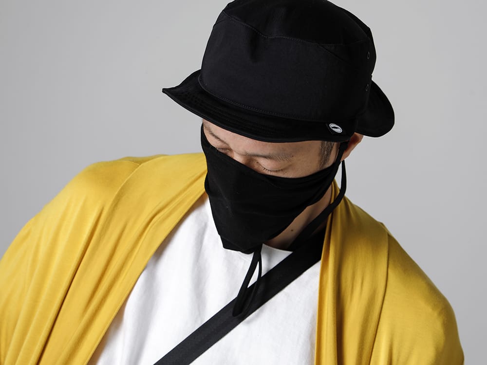 RIPVANWINKLE - リップヴァンウインクル 2023SS モードな雰囲気のカーディガンにも馴染むフォルムに注目  - RW-502-Mustard - ソリッド ジャージー カーデ マスタード - RW-529-Euro White - ソリッド シャツT ユーロホワイト - RW-556 - フィード ハット - RW-552 - ストラップ 2-003