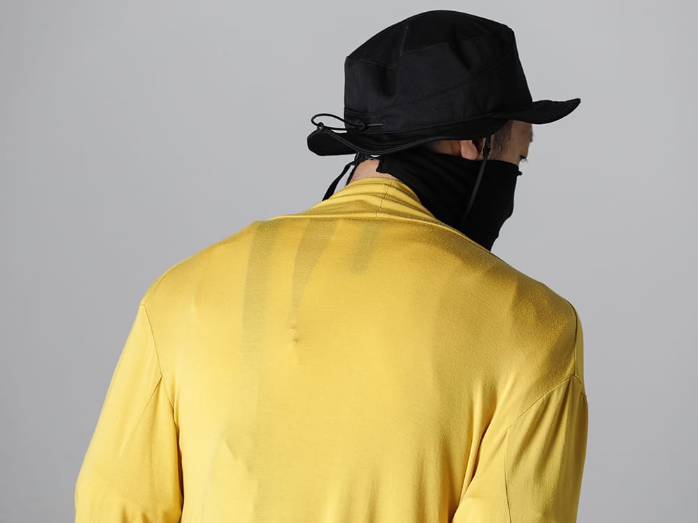 RIPVANWINKLE - リップヴァンウインクル 2023SS モードな雰囲気のカーディガンにも馴染むフォルムに注目  - RW-502-Mustard - ソリッド ジャージー カーデ マスタード - RW-556 - フィード ハット 2-006