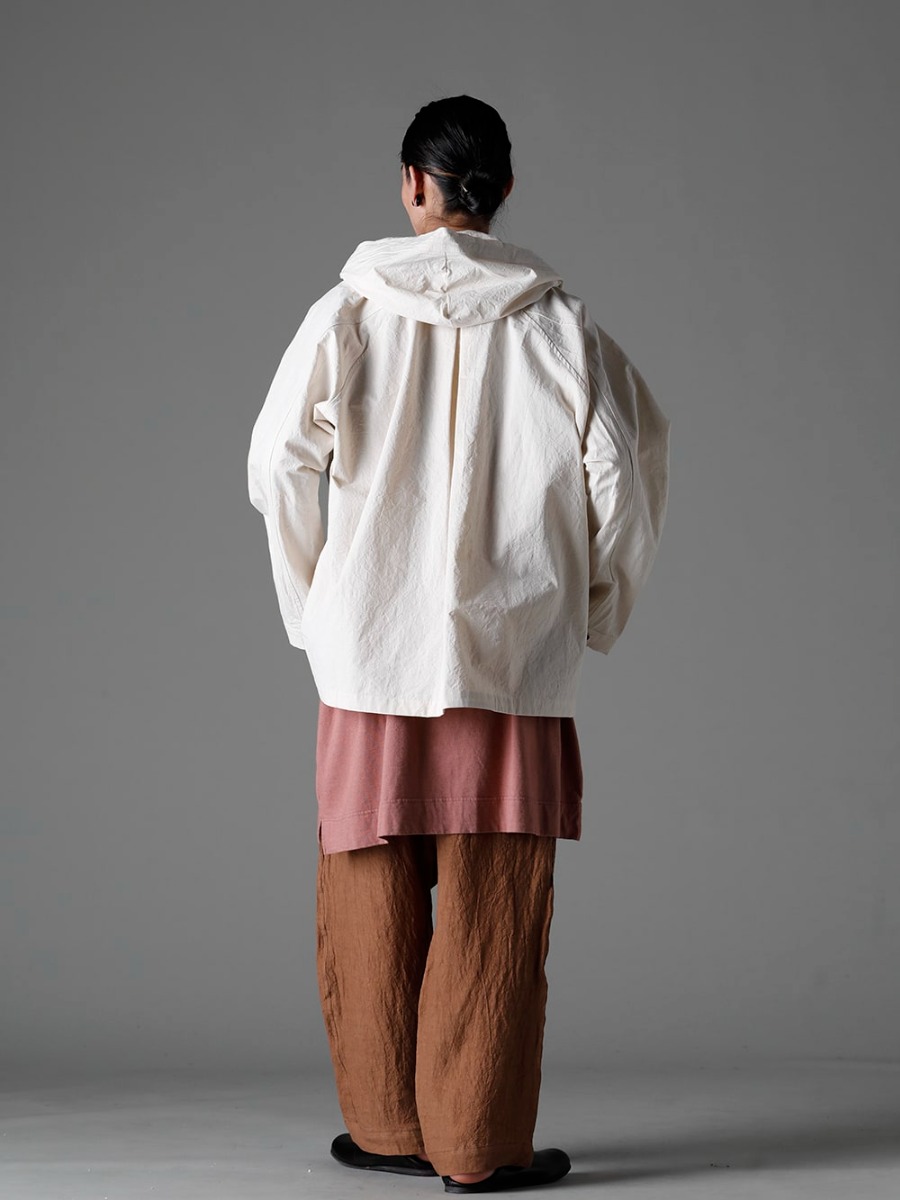 O Project 23SS Styling O Project's typical casual style - O15JKT2-KINARI Hoodie Pullover Jacket Kinari Fine Canvas O15TS3-OLD-PINK Long Tee Cotton Hemp Jersey Old Pink O15TR4-KAKISHIBU Jogging Trousers Caxib Dye Flux Lone 1111-5PO04 JAN JAN VAN ESSCHE X PETROSOLAUM Babouche  1-003