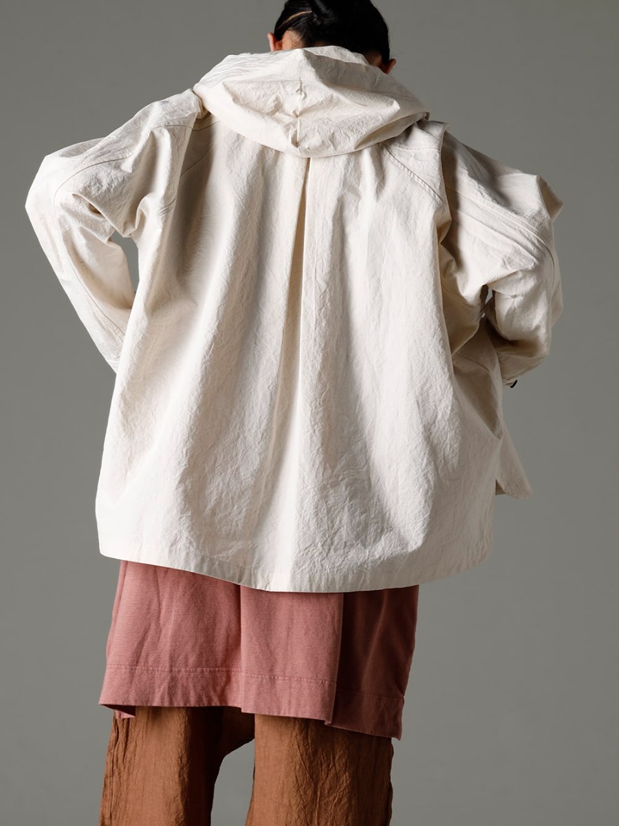 O Project 23SS A design that allows you to enjoy light nuances and just the right amount of roughness  - O15JKT2-KINARI Hoodie Pullover Jacket Kinari Fine Canvas O15TS3-OLD-PINK Long Tee Cotton Hemp Jersey Old Pink 2-003