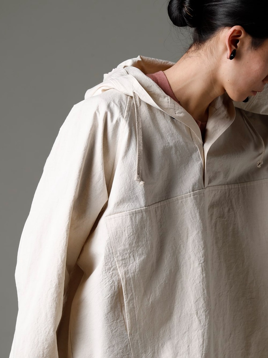 O Project 23SS A design that allows you to enjoy light nuances and just the right amount of roughness  - O15JKT2-KINARI Hoodie Pullover Jacket Kinari Fine Canvas O15TS3-OLD-PINK Long Tee Cotton Hemp Jersey Old Pink 2-004