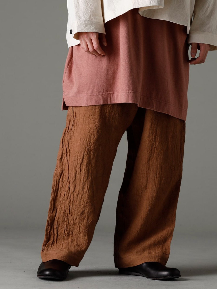 O Project 23SS Wear with light outerwear or with a simple T-shirt or shirt  O15TR4-KAKISHIBU Jogging Trousers Caxib Dye Flux Lone 1111-5PO04 JAN JAN VAN ESSCHE X PETROSOLAUM Babouche  3-001