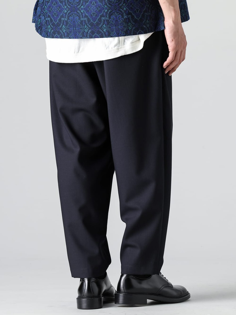 IRENISA - 2023SS Three Tuck Tapered Pants are a new type of pants with a cool feeling that can be worn even in midsummer! - IH-23SS-P021-MT - Three Tucks Tapered Pants - IH-22SS-S001-RC - Leather Shoes 3-003