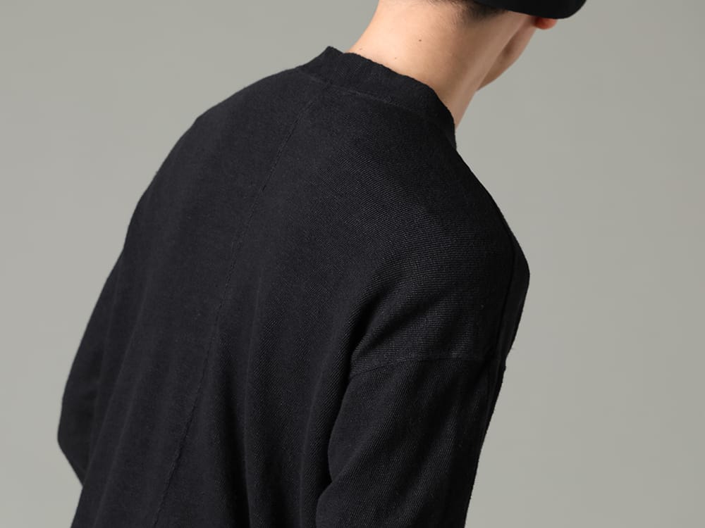 The Viridi-anne 2023SS - Spring classic items that can be easily worn and removed - VI-3600-01-Black(Linen/Cotton Jersey Cardigan Black) - 2-006