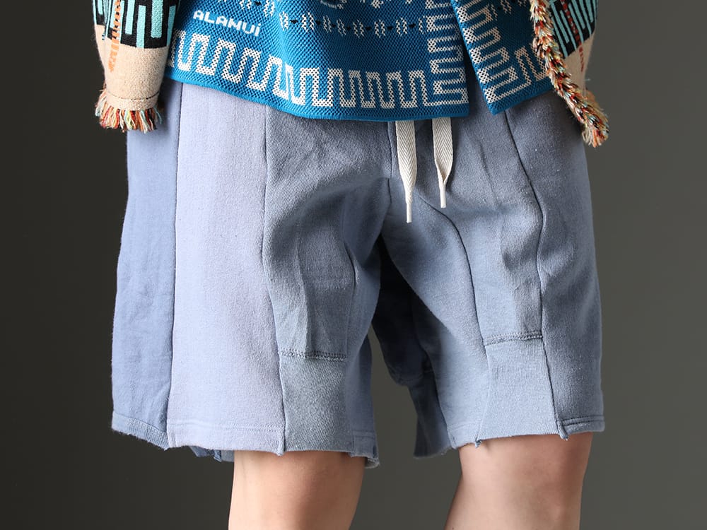 インク 2023SS 涼しげな印象の強いカジュアルな下半身 - ink23-14-Sax(ミリタリーショーツ サックス) - 3-004