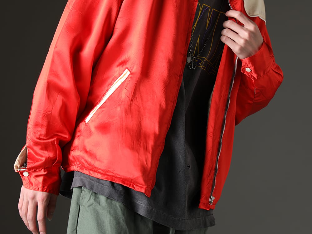 SAINT MICHAEL 2023SS - Glossy jacket and textured t-shirt - SM-S23-0000-070(Western Shirt Jacket) SM-S23-0000-029(EVIL SPILIT Long sleeve T-shirt) - 2-005