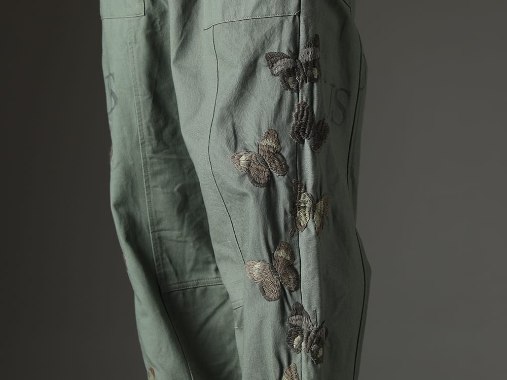 ink 2023SS High design quality incorporating embroidered butterfly motifs - ink23-11(Bakerfly Pants) - 3-005