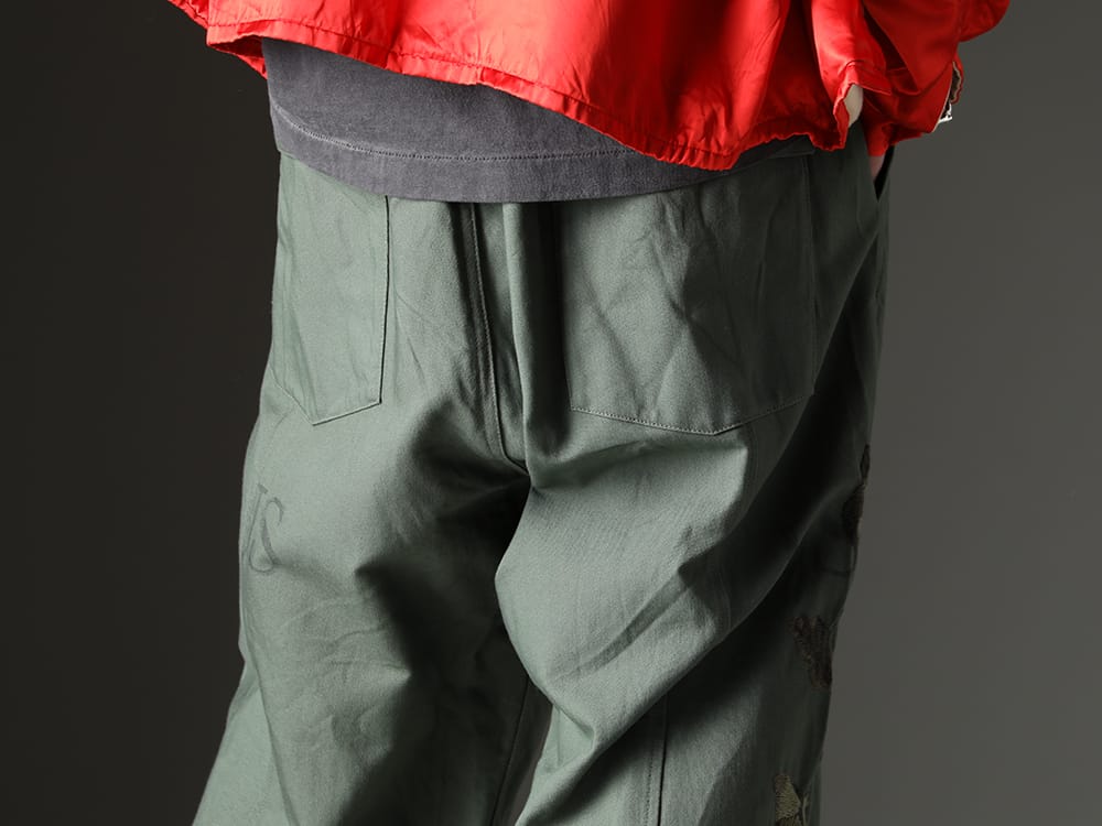 ink 2023SS High design quality incorporating embroidered butterfly motifs - ink23-11(Bakerfly Pants) - 3-006