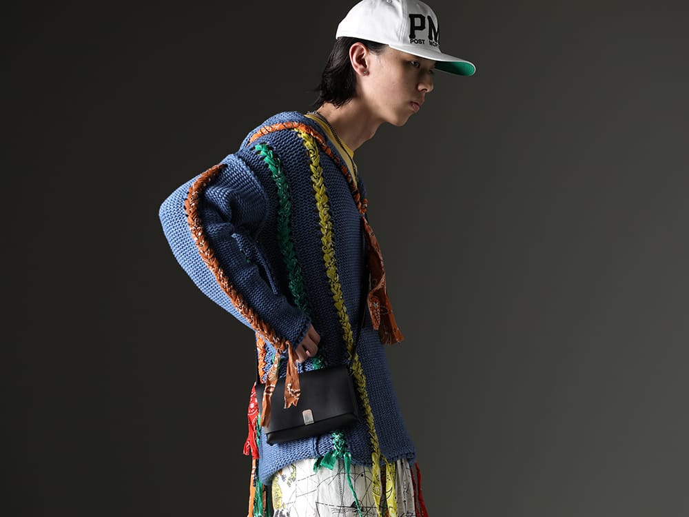 アラヌイ / セントマイケル / ボリス ビジャン サベリ / ワークスタッドミュンヘン 2023SS - ピースマークが特徴的なALANUIのバハフーディー - LMHS23-017(インナーピース バハフーディー) TS-ONE-PIECE.1-RF-FKN00001-FADED-FAT(TS ワンピース.1-RF-FKN00001 FADED FAT)  SM-S23-0000-072(PMS キャップ) M9083(ショルダーバッグ #2) M3961(チョーカー トレース リンクス) - 2-002