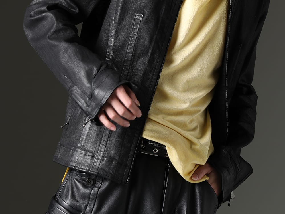 JULIUS(ユリウス) / Boris Bidjan Saberi 2023SS - 進化したシームドジャケットでスタイリッシュに - 819BLM2-C(10.5oz ストレッチデニム コーティング シームドジャケット) TS-ONE-PIECE.1-RF-FKN00001-FADED-FAT(TS ワンピース.1-RF-FKN00001 FADED FAT ) - 2-005