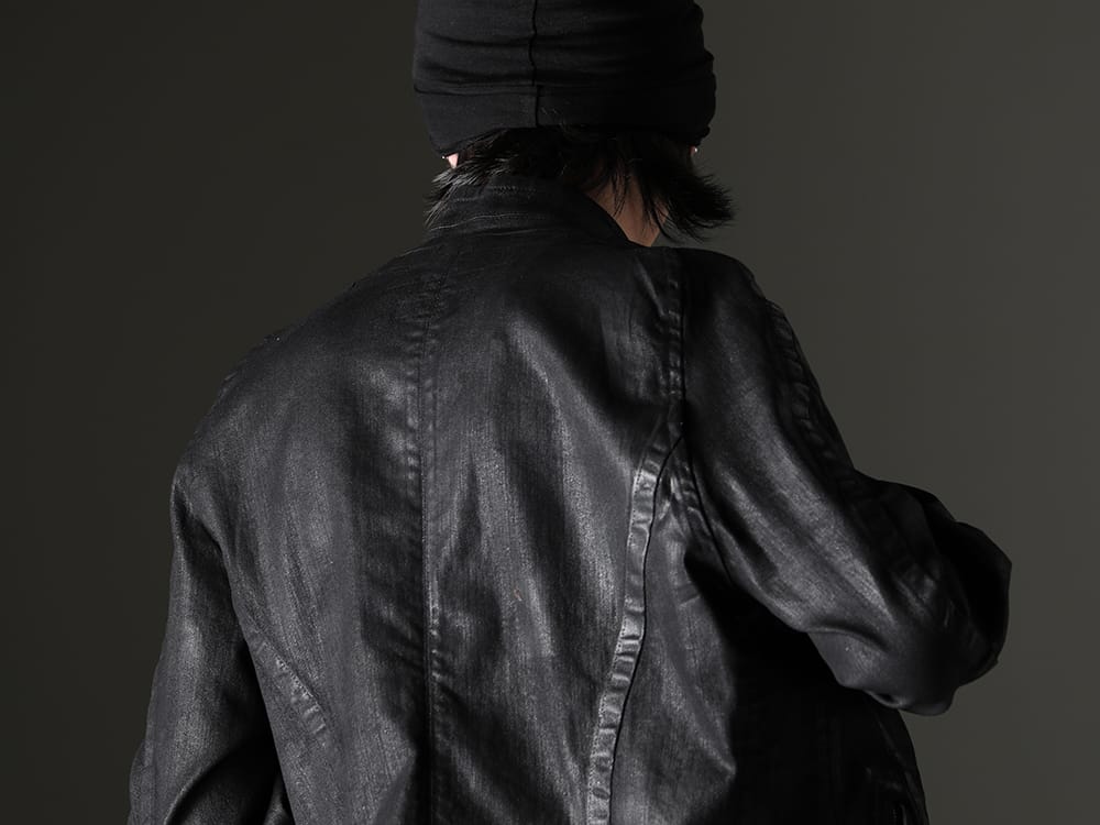 JULIUS(ユリウス) 2023SS - 進化したシームドジャケットでスタイリッシュに - 819BLM2-C(10.5oz ストレッチデニム コーティング シームドジャケット) - 2-008