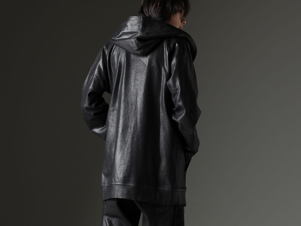 JULIUS 2023SS - Impressive neck design - 819CUM1-C(Front Zip Coating Sweat Hoodie) - 2-003