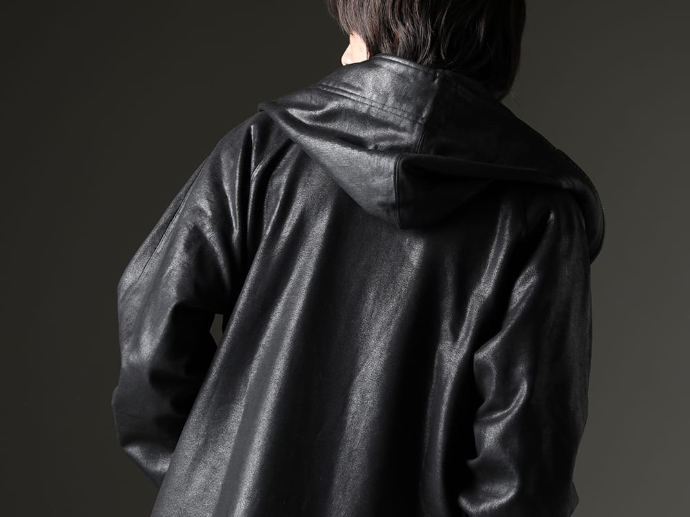 JULIUS 2023SS - Impressive neck design - 819CUM1-C(Front Zip Coating Sweat Hoodie) - 2-008