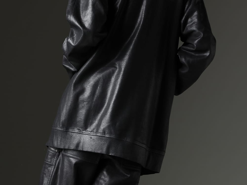JULIUS 2023SS - Impressive neck design - 819CUM1-C(Front Zip Coating Sweat Hoodie) - 2-009