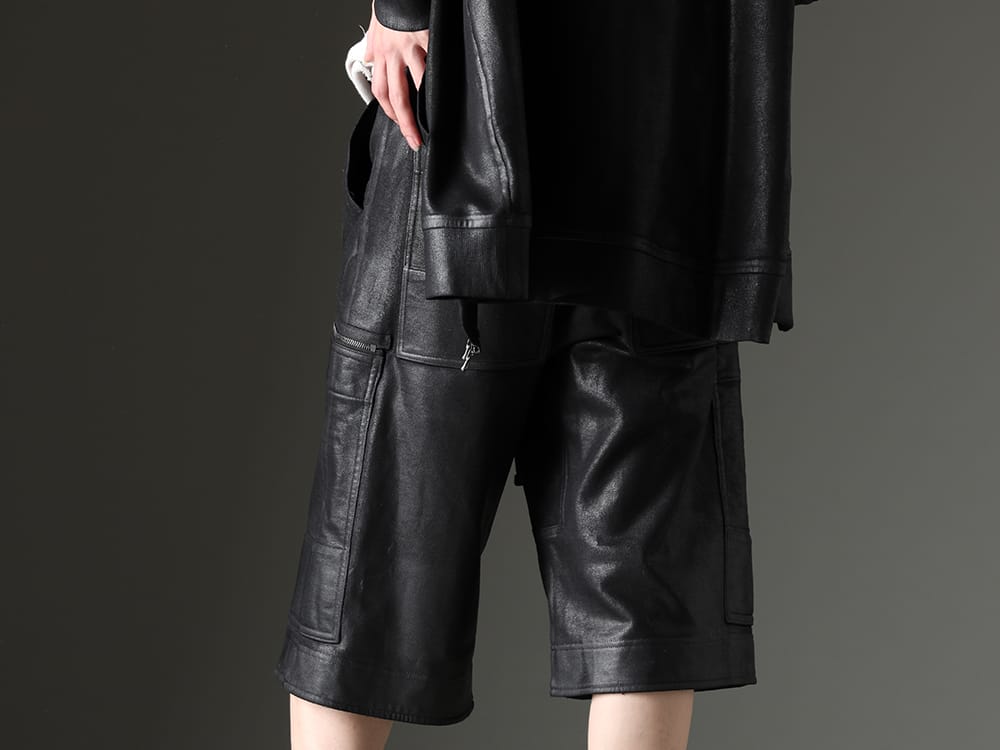 JULIUS 2023SS Presence as strong as leather - 819PAM9-C(Cotton Sweat Coating Cargo Shorts) - 3-006