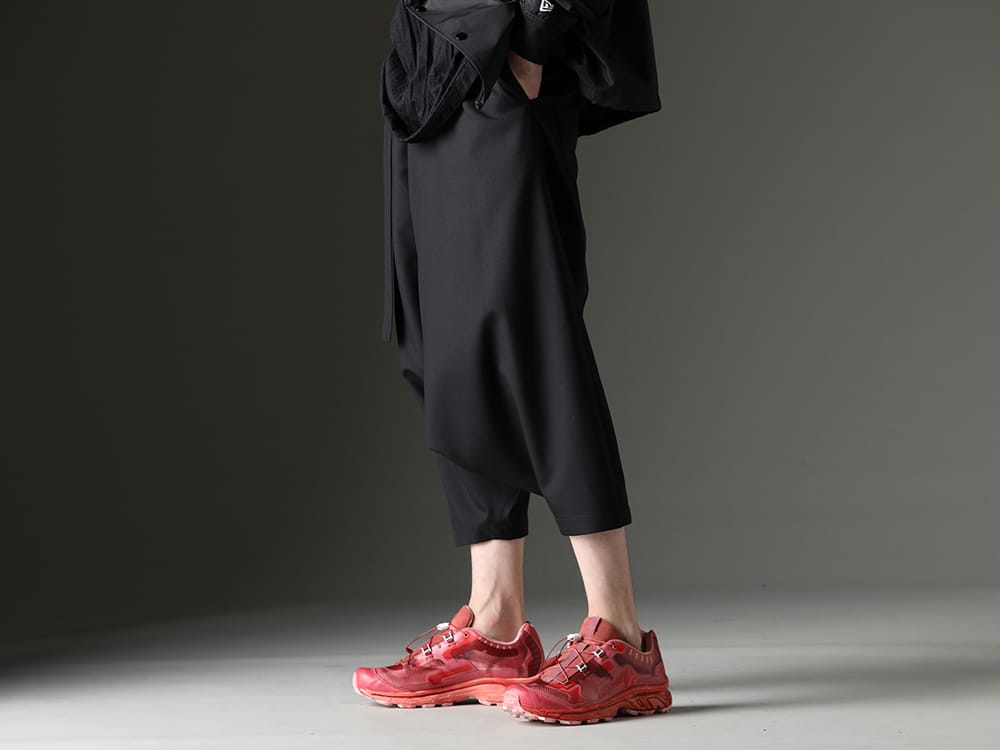 Ground Y / 11 by Boris Bidjan Saberi 2023SS The minimalistic sarouel pants with a clear silhouette feature - GI-P02-100(Front Tuck Sarouel Pants) ST BAMBA5 11XS WH/WH/VA-ROSE(ST BAMBA5 11XS WH/WH/VA-ROSE) - 3-003