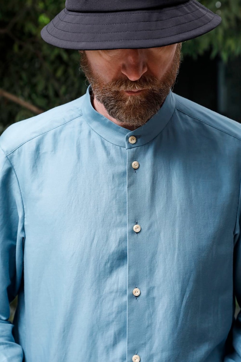 DEVOA 23SS スタイリング イタリア・Faliero Sarti社製の上質な生地 - SHN-ESCM Shirt Cotton/silk 1-003