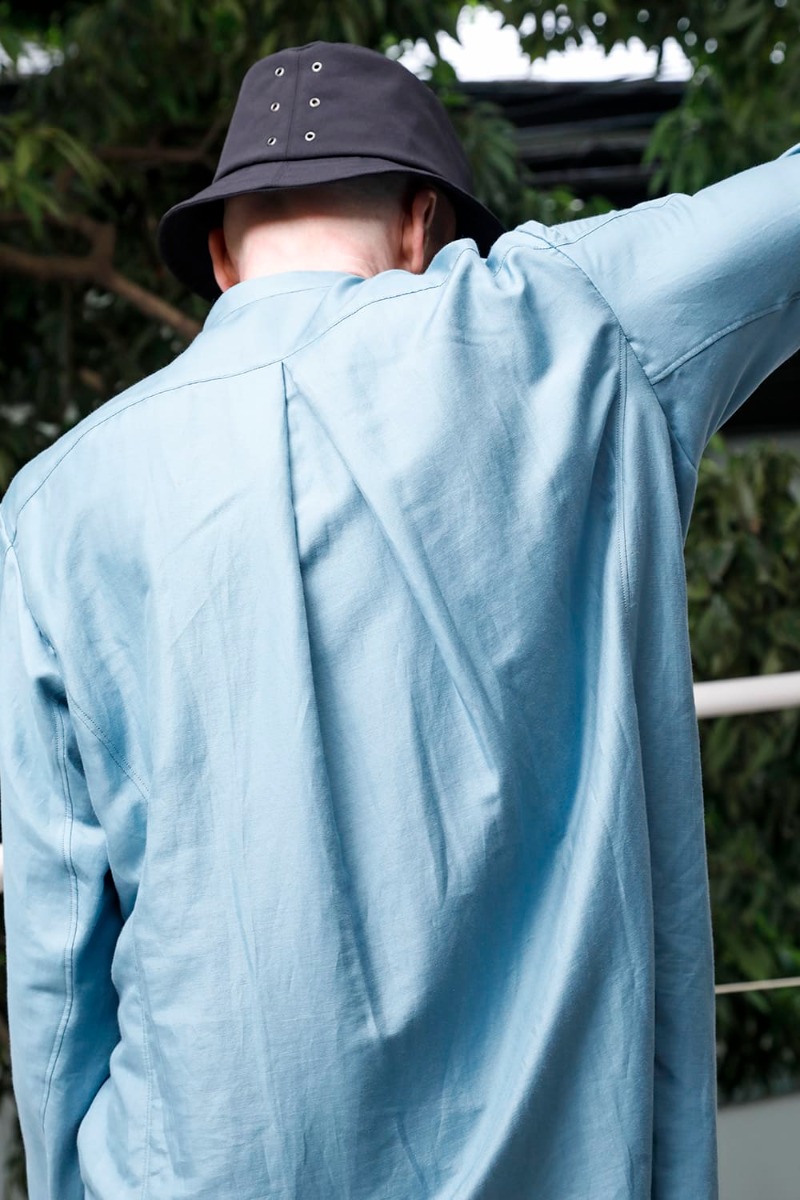 DEVOA 23SS スタイリング イタリア・Faliero Sarti社製の上質な生地 - SHN-ESCM Shirt Cotton/silk 1-004