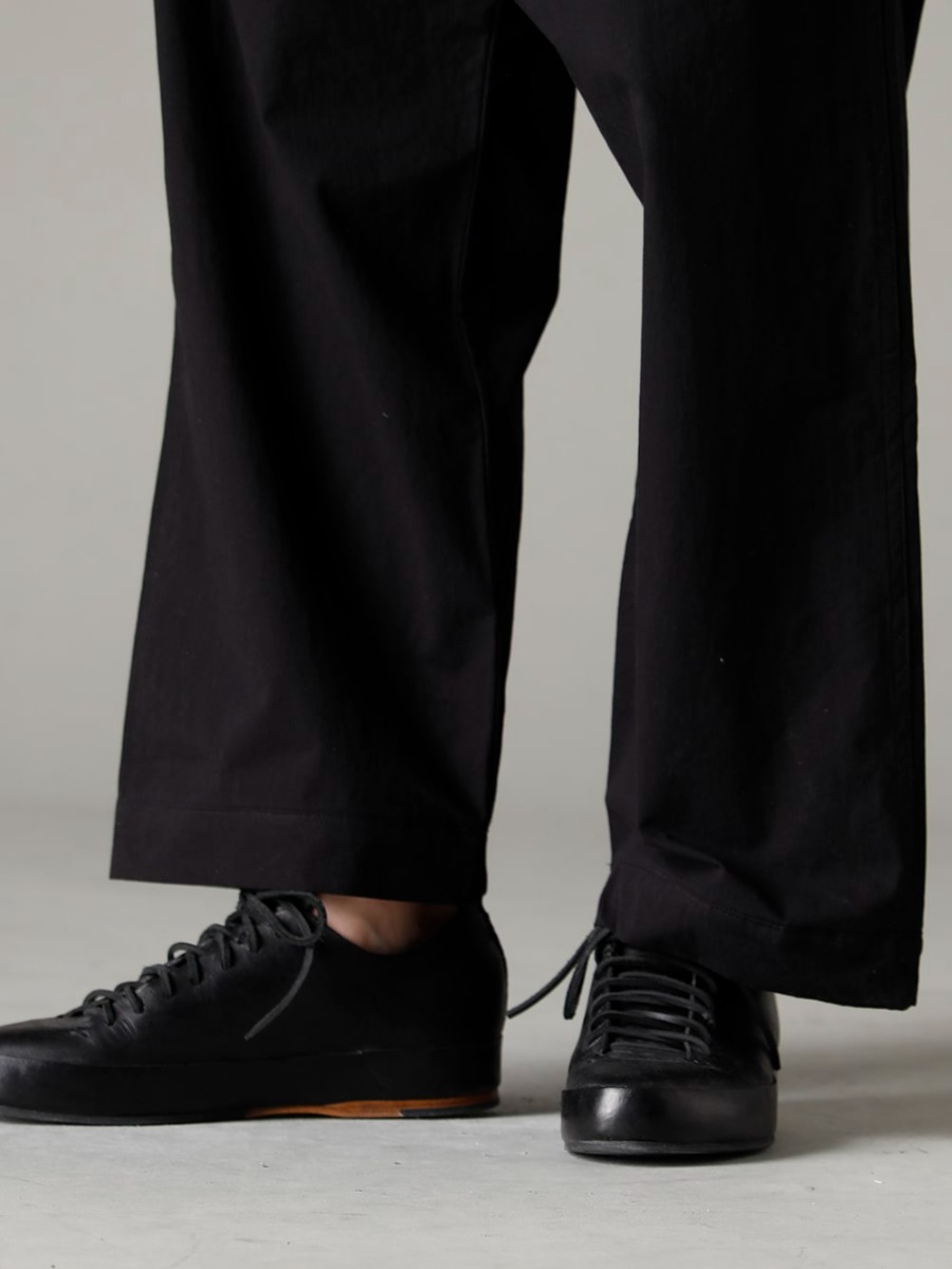 O project 23SS(春夏) The jogging pants that were popular in the 22SS will continue to be offered this season -  O15TR4-BLACK Jogging Trousers Water-Repellent Dense Cross Black Handsewn-Classic-Lo Handsewn Classic-Lo  3-005