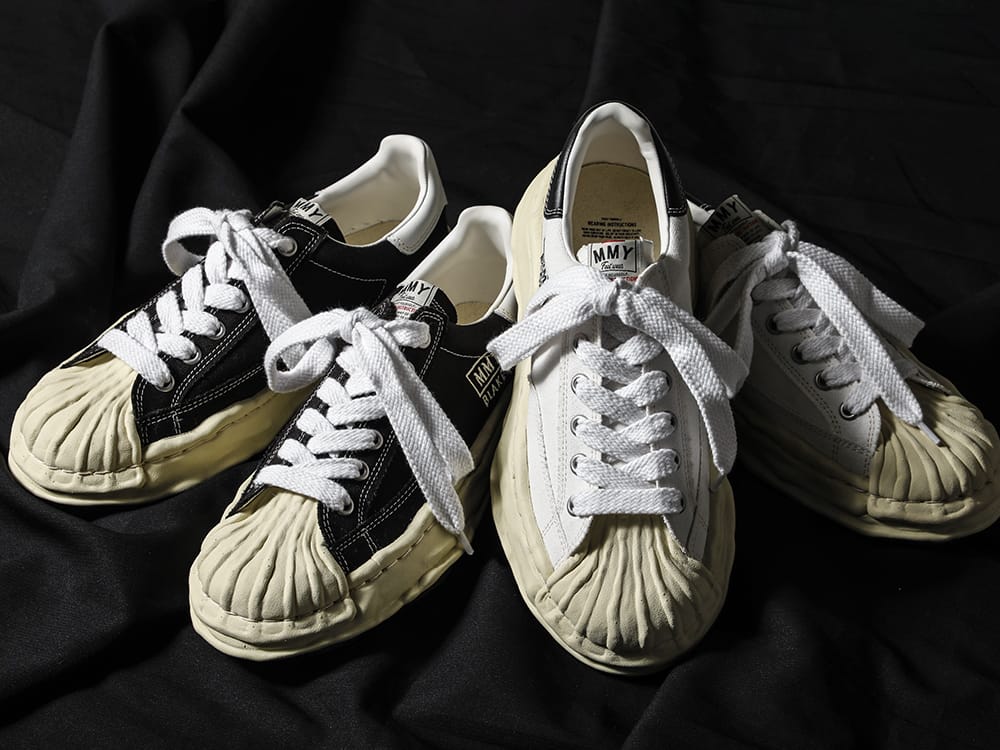Maison MIHARAYASUHIRO 2023SS A09FW732 - -BLAKEY- Original sole canvas Low-Top sneakers Vintage like Sole. 2-001