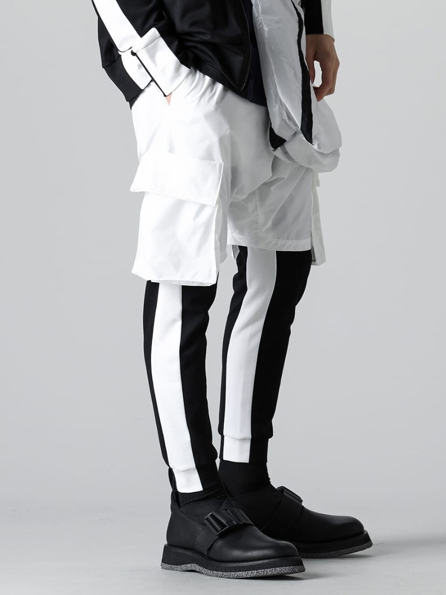 RIPVANWINKLE 2023SS Tactical Derby Gore with a fresh look that goes well with spring and summer bush shorts. - RW-538-White - Bush Shorts White - RW-535 - Line Jersey - RW-520 - Tactical Derby Gore 3-001