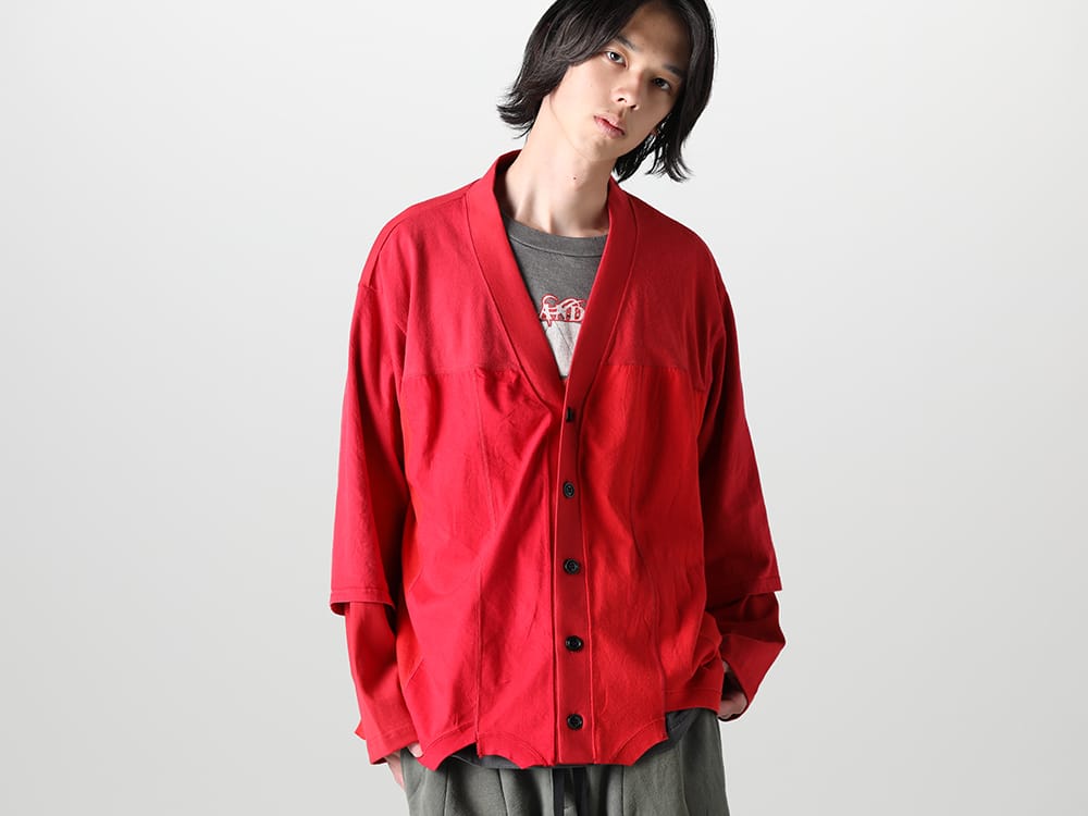 インク 2023SS - The third delivery from the ink 2023SS collection has arived! Available in stores and mail order from now on! - ink23-05-Red(Upside Down Cardigan Red) - 1-002