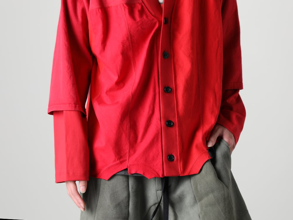 インク 2023SS - The third delivery from the ink 2023SS collection has arived! Available in stores and mail order from now on! - ink23-05-Red(Upside Down Cardigan Red) - 1-005