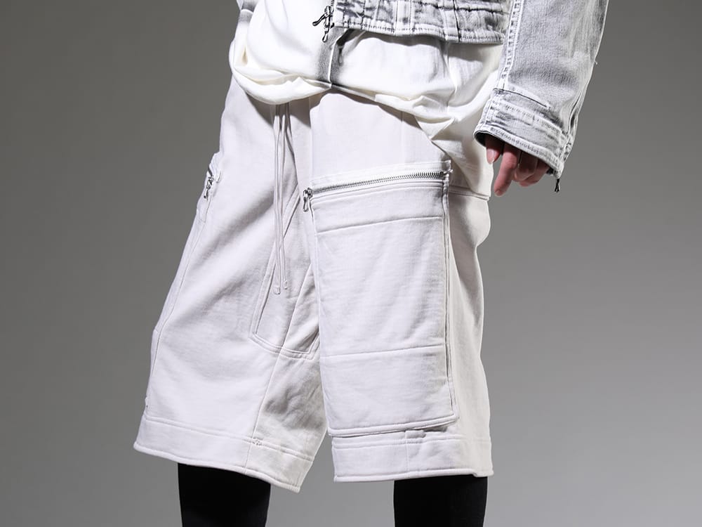 JULIUS 2023SS The appeal of stylish layered style - 819PAM9-plaster(Cotton Sweat Cargo Shorts Plaster) - 3-004