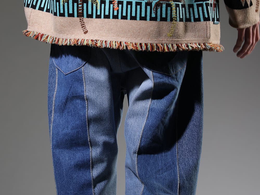 インク 2023SS ヴィンテージデニムを解体、再構築することで唯一無二の表情に - ink23-12-M-2(ジャンブルパンツ - M2) - 3-006