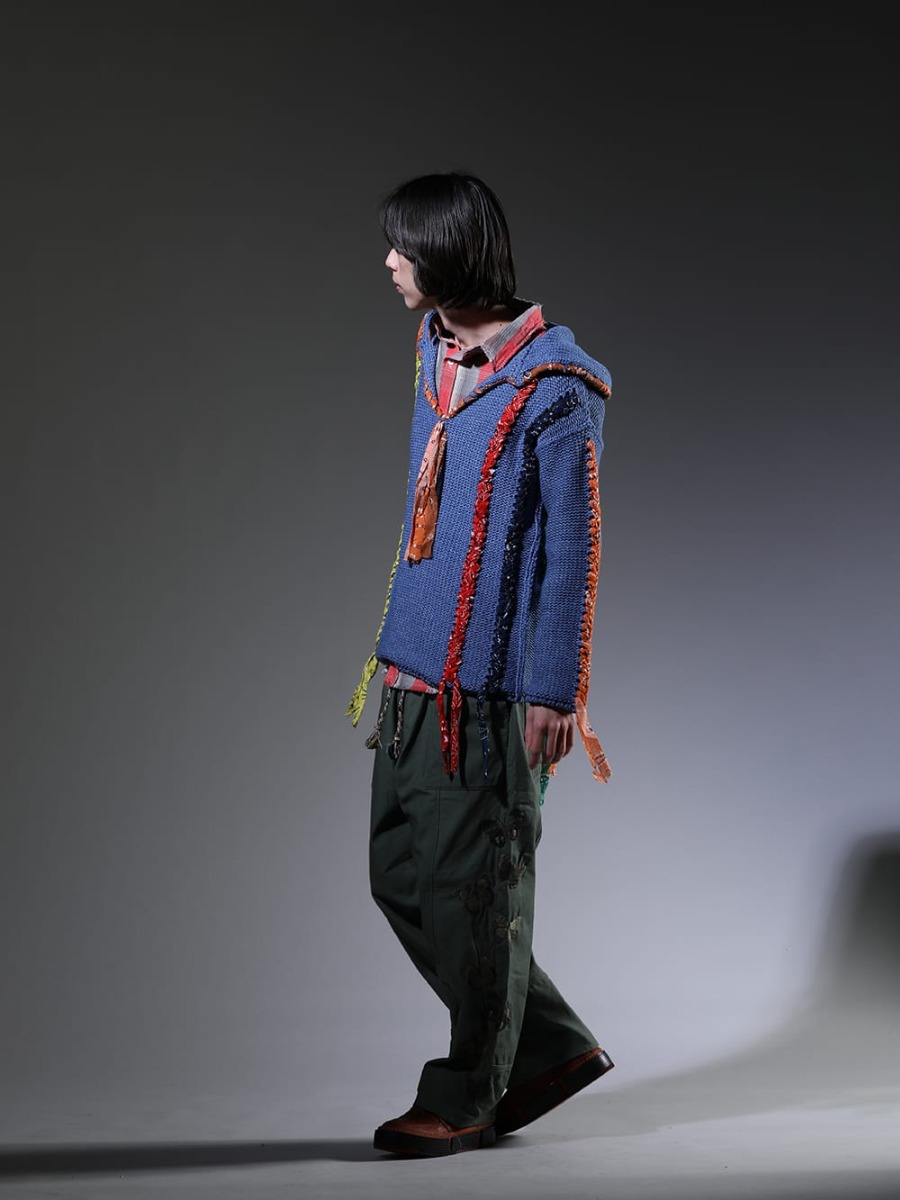 ALANUI / SAINT MICHAEL / ink / GUIDI 2023SS - Multicolored American casual look - LMHS23-017(Inner Peace Baja Hoodie) SM-S23-0000-087(SHERMER ACADEMY × ©SAINT M×××××× Frannl Check Shirt) ink23-11(Bakerfly Pants) GJ02-CO98T(Laced Up Boots - Horse Full Grain Leather - GJ02 CO98T) - 1-002