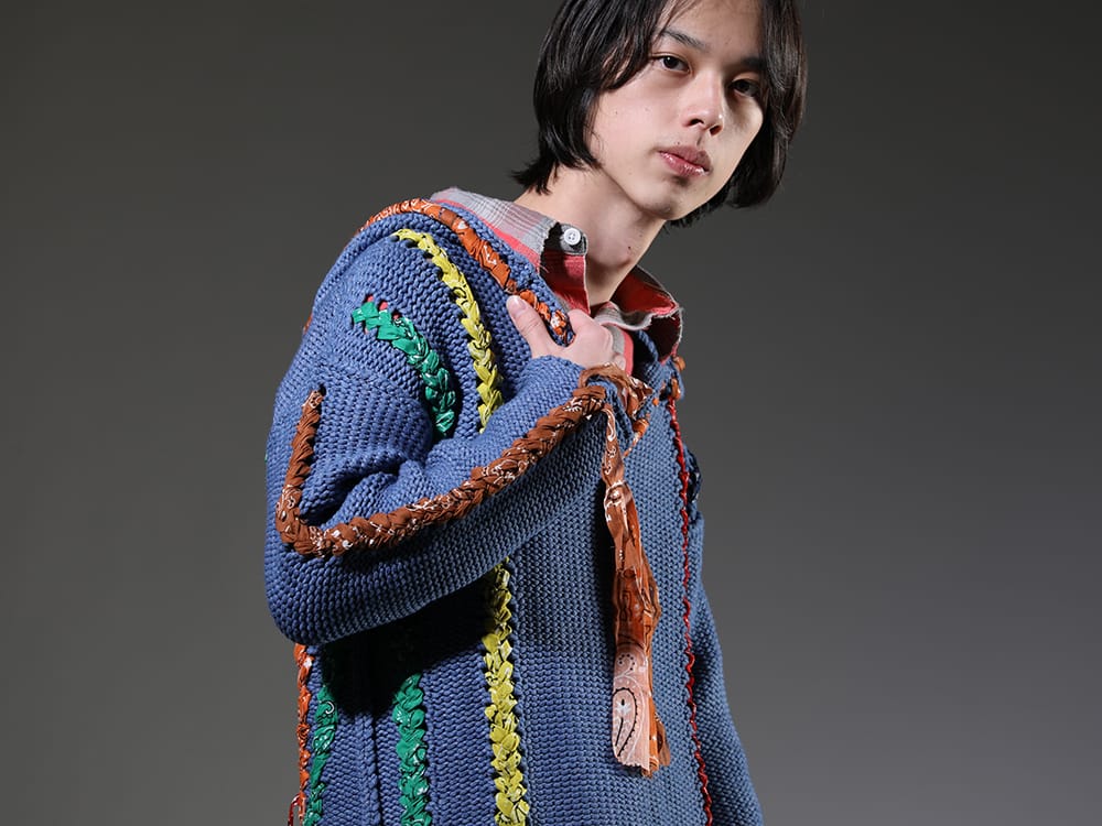 ALANUI / SAINT MICHAEL 2023SS - A one-of-a-kind look with multiple bandana details - LMHS23-017(Inner Peace Baja Hoodie) SM-S23-0000-087(SHERMER ACADEMY × ©SAINT M×××××× Frannl Check Shirt) - 2-004