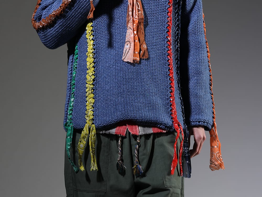 ALANUI / SAINT MICHAEL 2023SS - A one-of-a-kind look with multiple bandana details - LMHS23-017(Inner Peace Baja Hoodie) SM-S23-0000-087(SHERMER ACADEMY × ©SAINT M×××××× Frannl Check Shirt) - 2-006